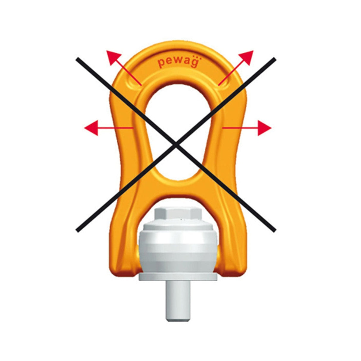 Punkt mocujący obrotowo uchylny wkręcany - PLBW - Pewag Winner Profilift