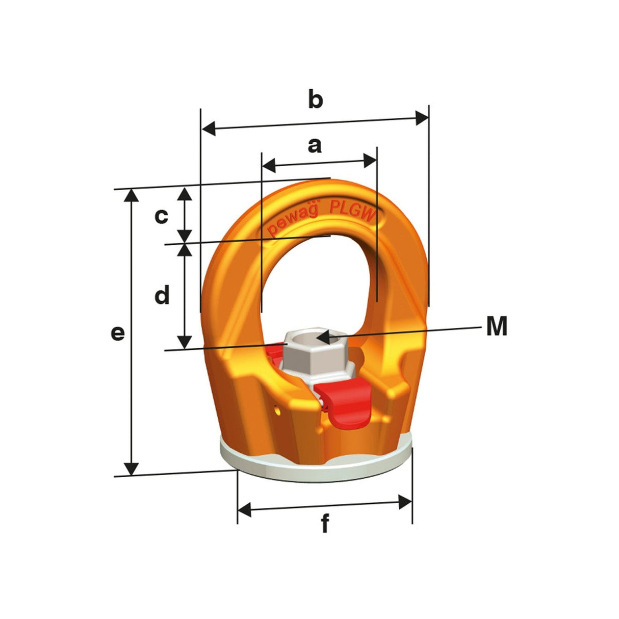 Punkt mocujący obrotowy wkręcany - PLGW-SN SUPREME - Pewag Winner Profilift