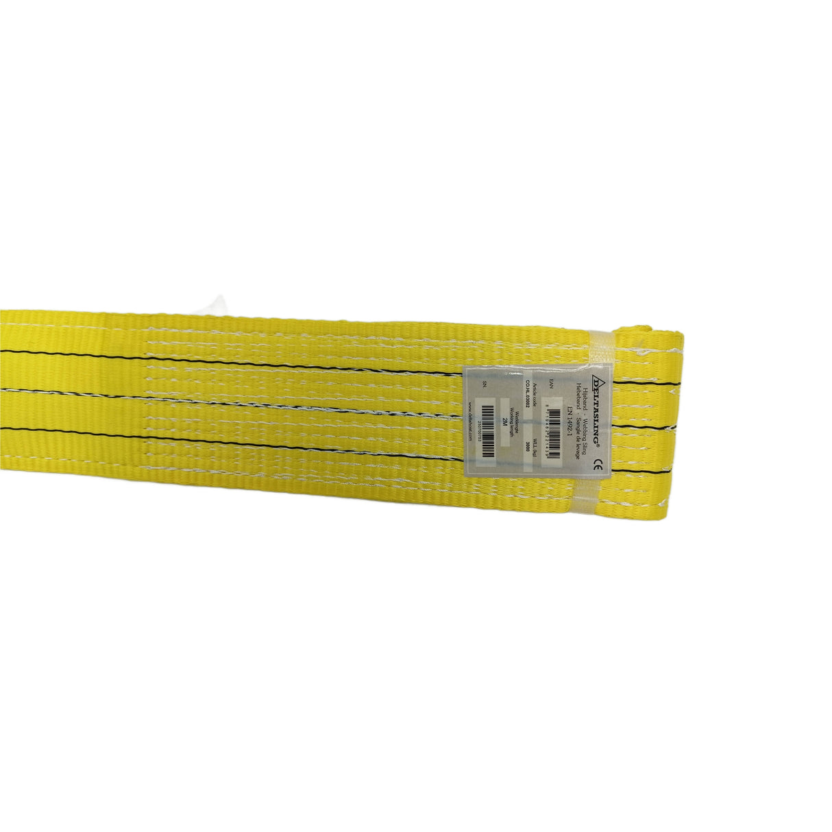 B2 3000kg Zawiesie pasowe zakończone pętlami żółty, szerokość 90mm DELTA