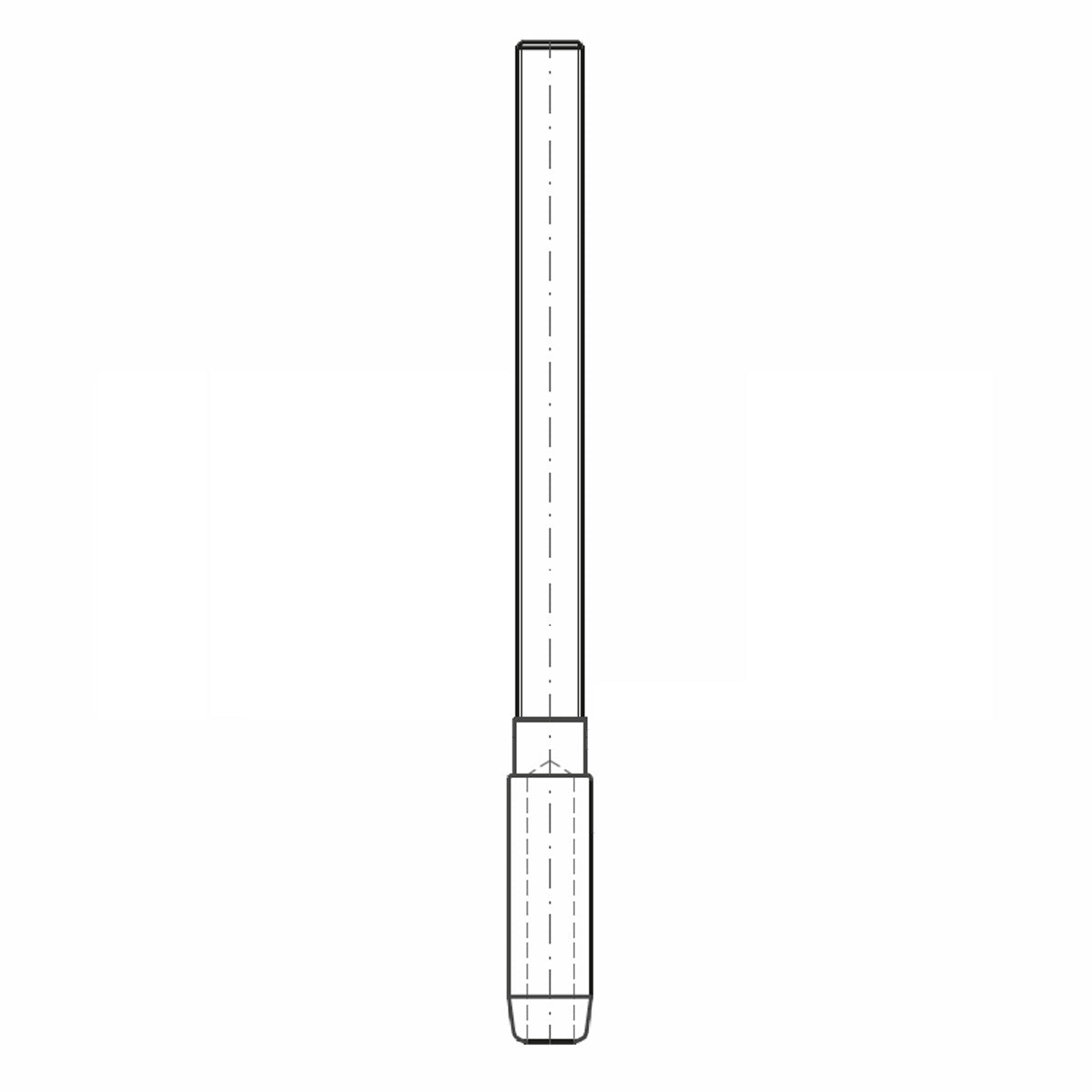 ASS - Końcówka do zawalcowania lin nierdzewna KW - MINI - lewy gwint długi