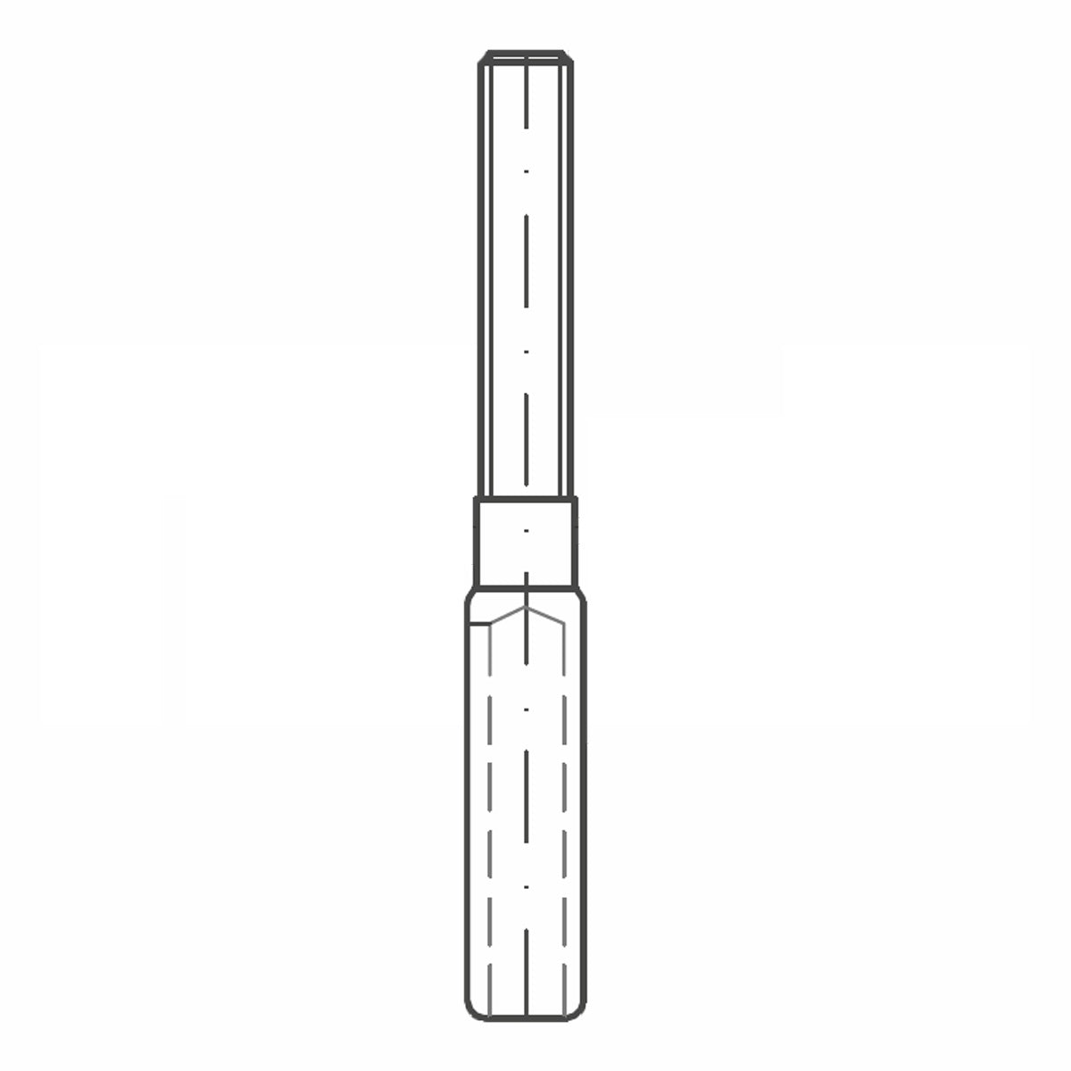 ASS - Końcówka do zawalcowania lin nierdzewna - SUPER MINI - prawy gwint