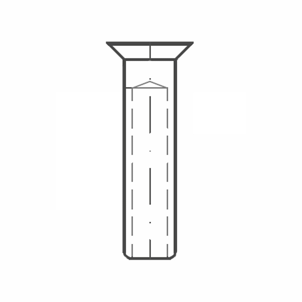 ASS - Końcówka nierdzewna - SUPER MINI - z łbem stożkowym