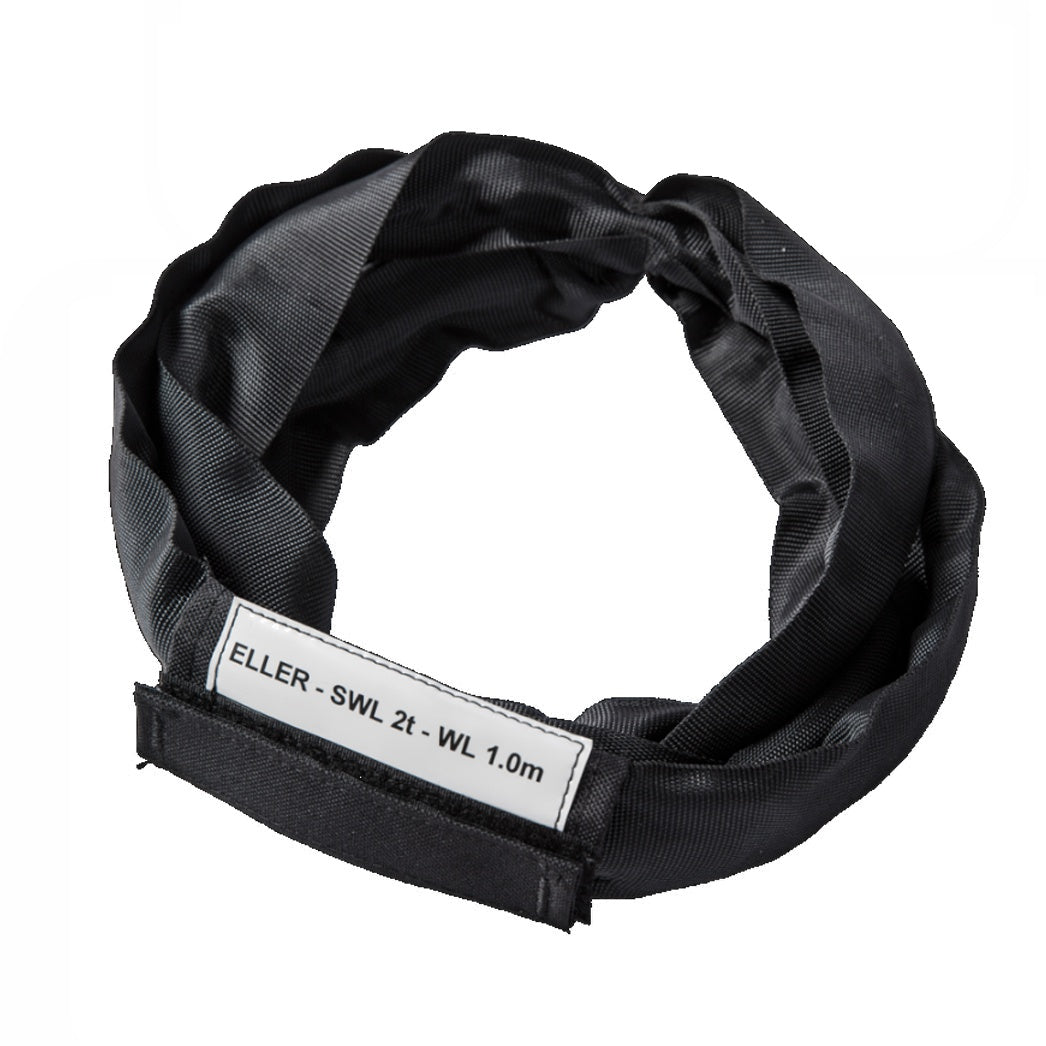 Zawiesie wężowe bezkońcowe ELLER Czarny, rdzeń stalowy, nośność 2000 kg