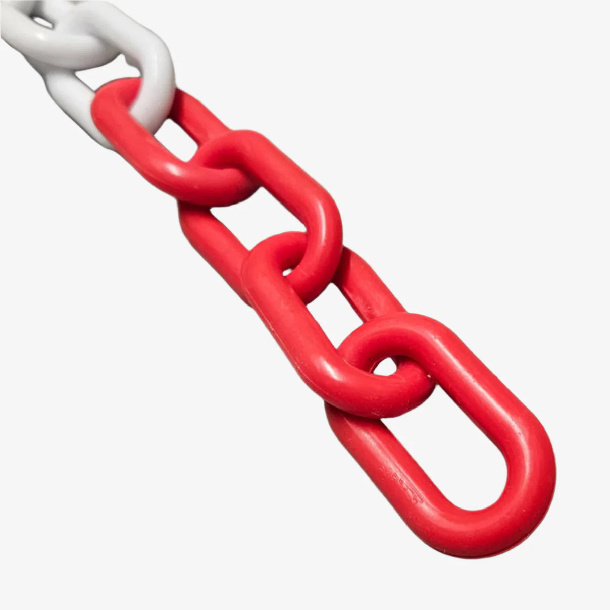 Łańcuch plastikowy czerwono-biały