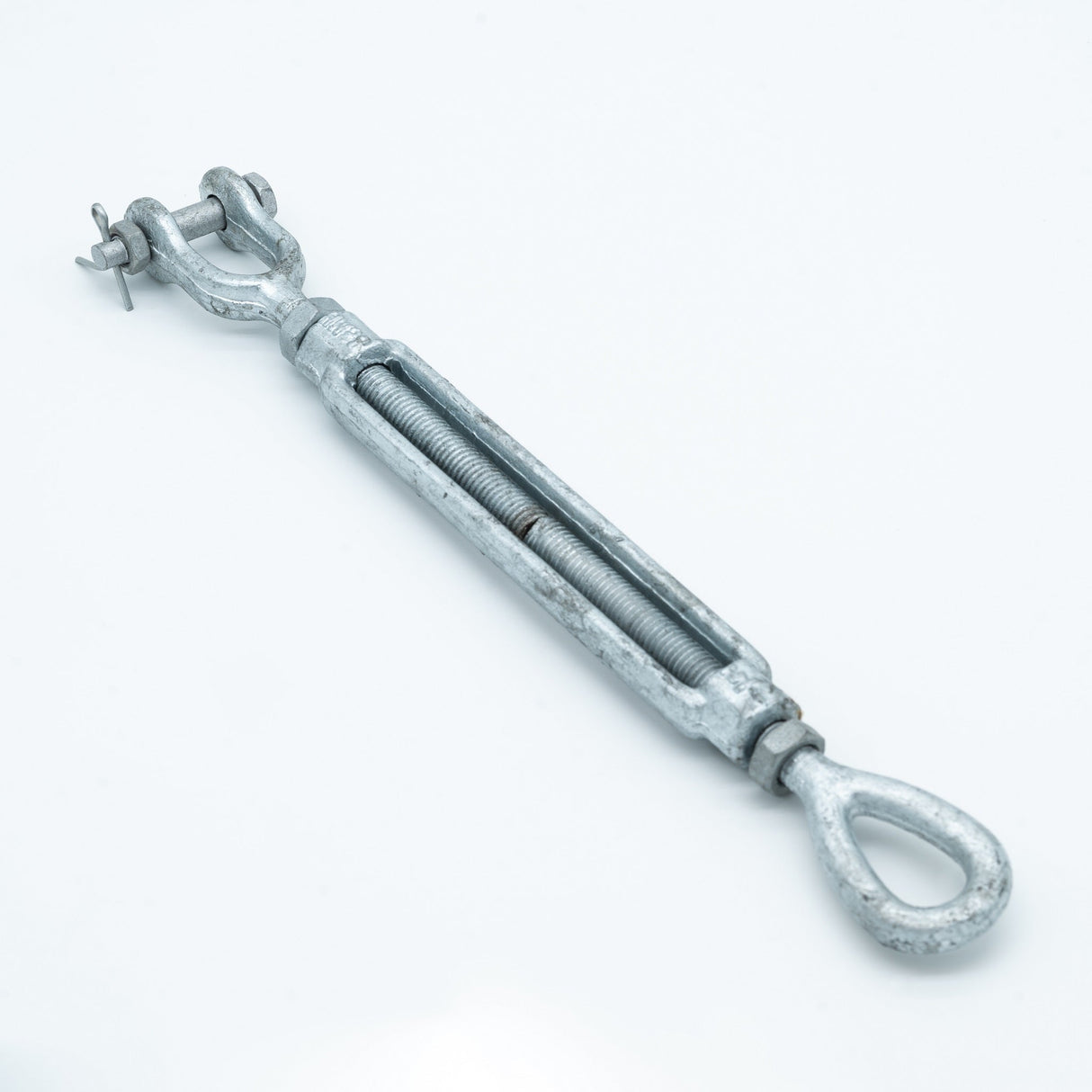 Ściągacz śrubowy / śruba rzymska z dlugim gwintem O-W (Oczko-Widełki), ocynk