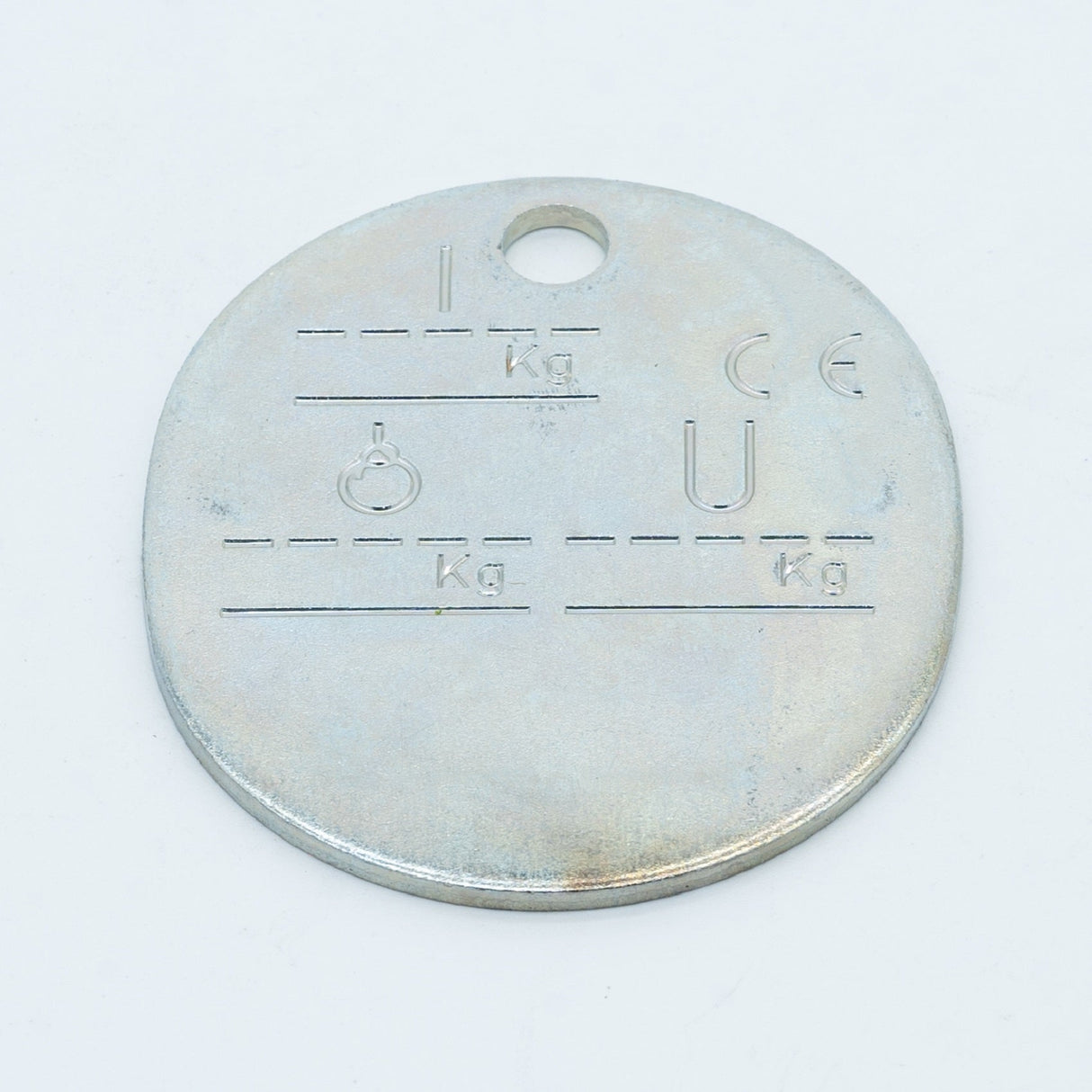 Przywieszka do liny, owalne srebrne