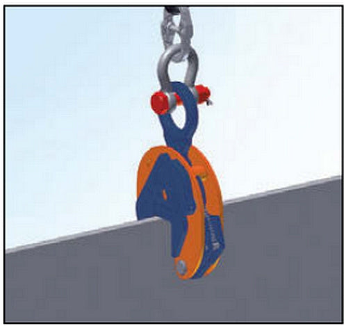 Uchwyt do podnoszenia pionowego IP10H - CROSBY do twardości blach 47Rc (450HB)