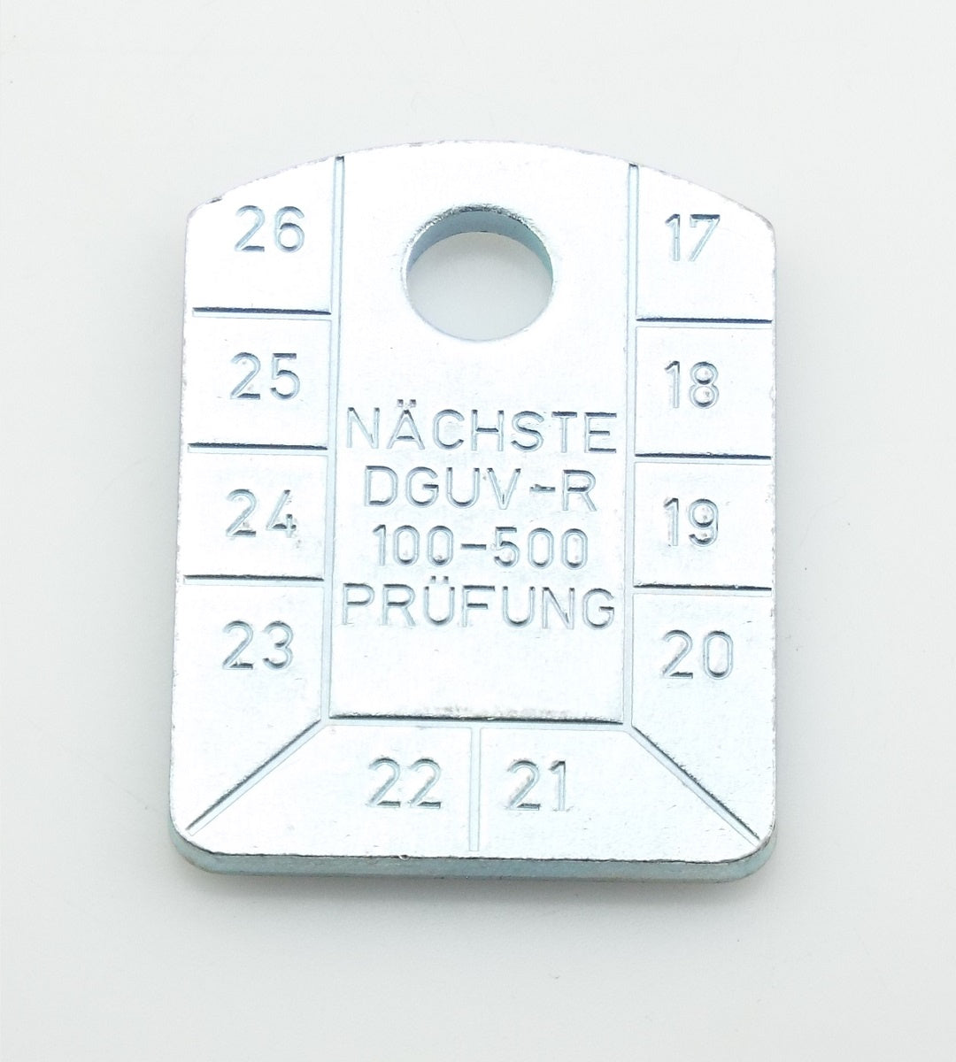 Przywieszka do kontroli UVV, ocynk