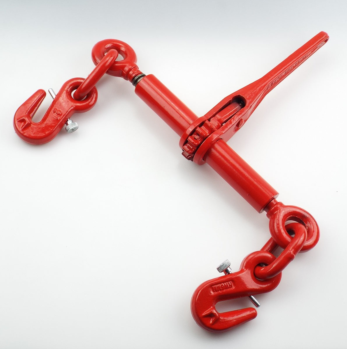 RLSP Napinacz grzechotkowy z haki i zabezpieczeniem przed odkręceniem, Czerowny