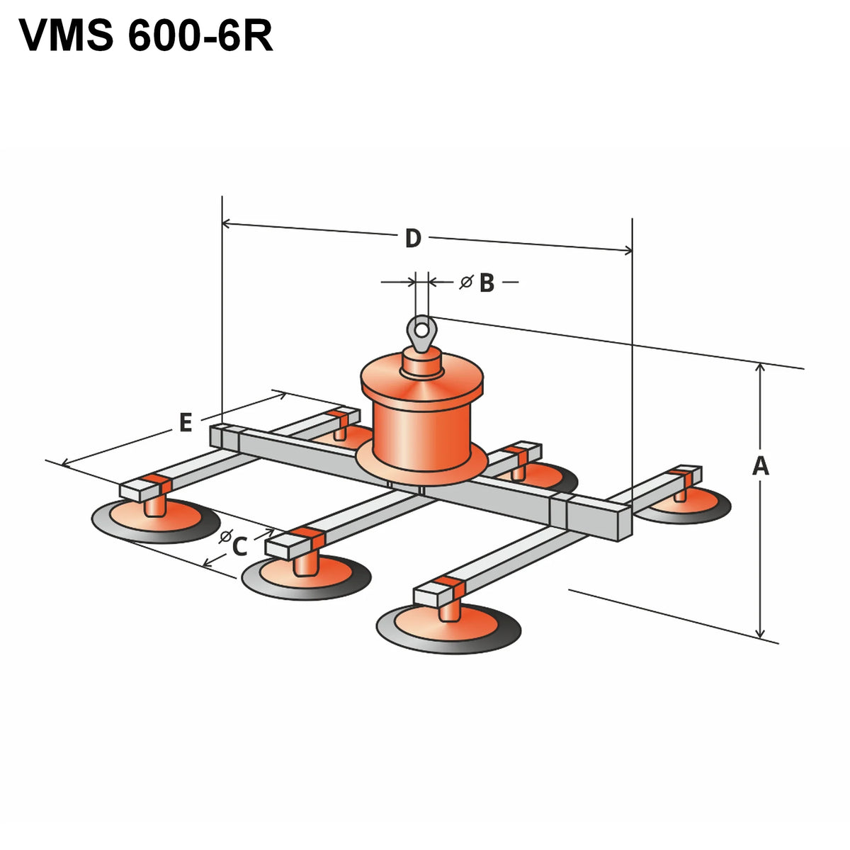 Próżniowy samozasysający manipulator VMS 600