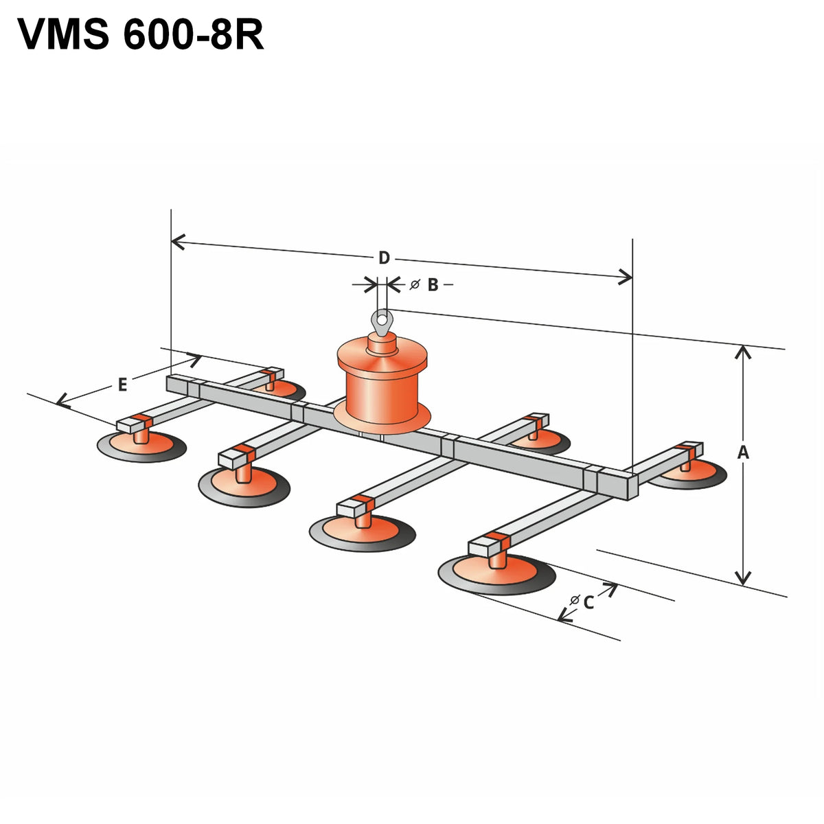 Próżniowy samozasysający manipulator VMS 600