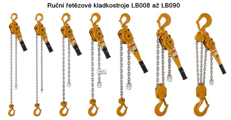 Wciągnik łańcuchowy dźwigniowy KITO - LB008, nośność 800kg