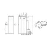 Wielofunkcyjne siłowniki hydrauliczne HGC S HOLMATRO z powrotem sprężynowym