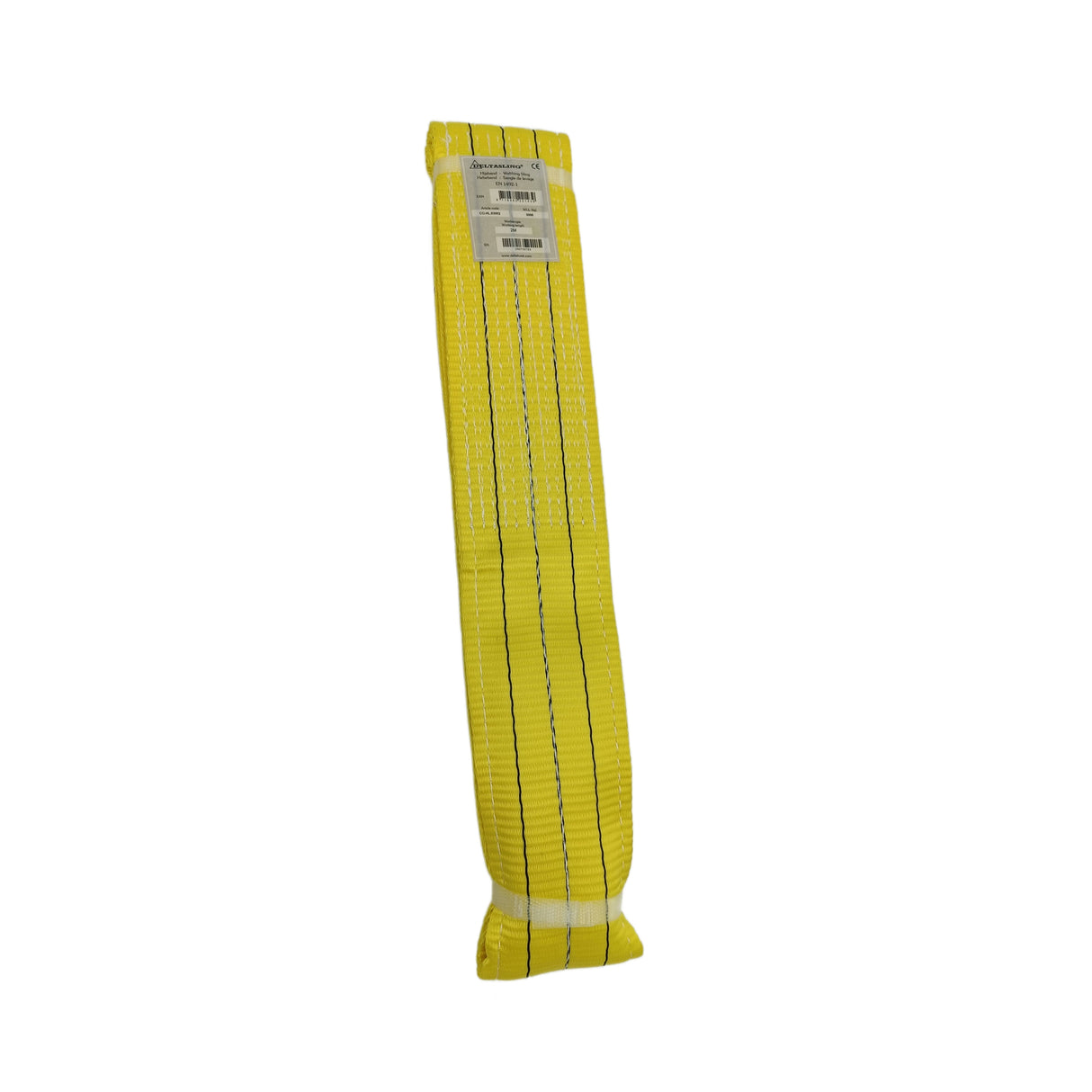 B2 3000kg Zawiesie pasowe zakończone pętlami żółty, szerokość 90mm DELTA