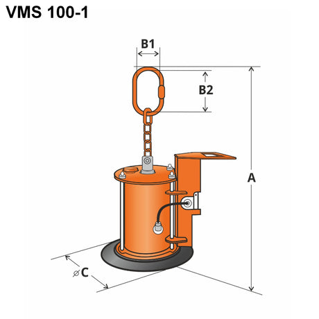 Samozasysający manipulator próżniowy VMS 100