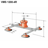 Próżniowy samozasysający manipulator VMS 1200