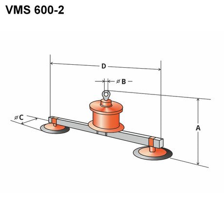 Próżniowy samozasysający manipulator VMS 600