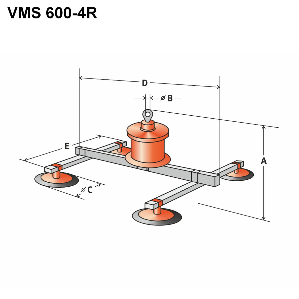 Próżniowy samozasysający manipulator VMS 600