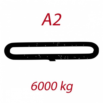 A2 6000kg Zawiesie pasowe bezkońcowe, szerokość 180mm brąnzowe - FORANKRA