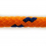 PES pr.2mm sznur pleciony bez rdzenia, pomarańczowy