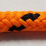 PES 6mm sznur pleciony z rdzenia, pomarańczowo-czarny