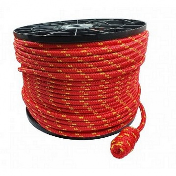 PP sznur ⌀10mm - szpula 150m, sila zrywająca 1380kg, czerwony