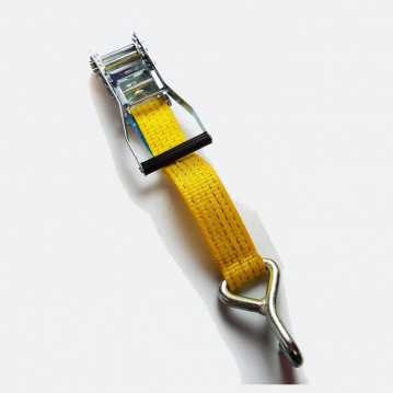 Pasek zaciskowy typ 5002 IHJ hak, część wolna, dł.=1,6m, szer.50mm, 2500/5000daN, żółty